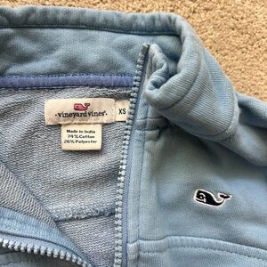 Vineyard Vines Sky Blue Half-Zip Sweater
